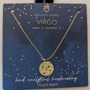 Celestial "Virgo" Necklace by beloved & inspired, 14K Gold Dipped Necklace!
